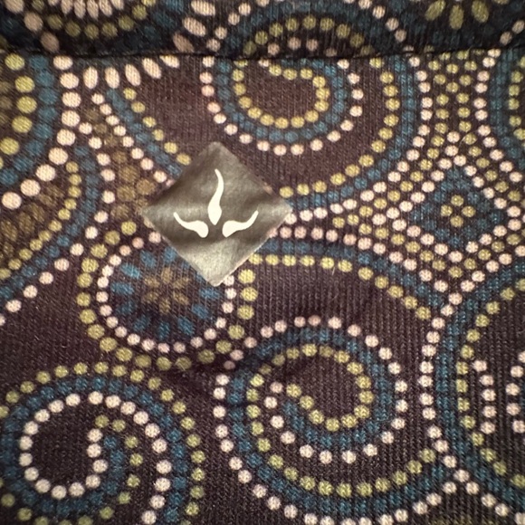 Prana dress size small with greens, turquoise and white color design. - Picture 8 of 10